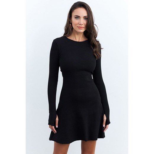 trendyol Sukienka w kolorze czarnym Trendyol L wyprzedaż Limango Polska