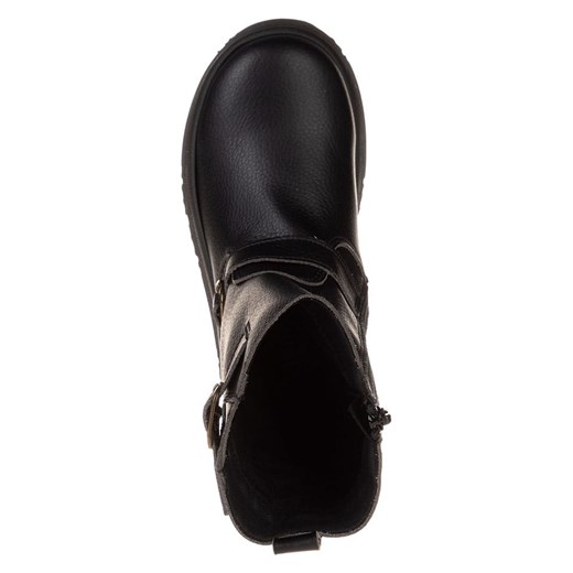 lamino Skórzane kozaki w kolorze czarnym Lamino 30 Limango Polska wyprzedaż