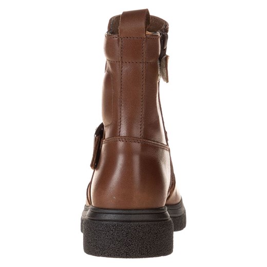 lamino Skórzane botki w kolorze jasnobrązowym Lamino 36 okazyjna cena Limango Polska