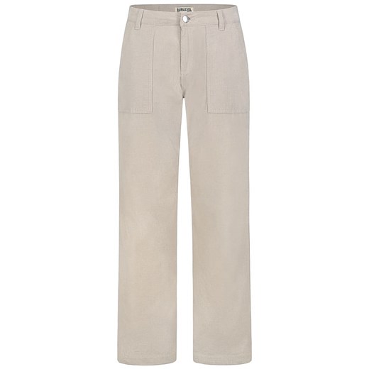 Sublevel Spodnie sztruksowe w kolorze beżowym L wyprzedaż Limango Polska