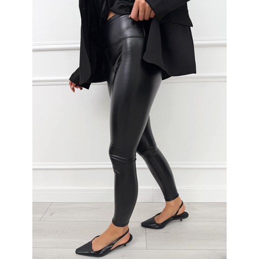 Czarne Legginsy z Ekoskóry Modnakiecka.pl 40 ModnaKiecka.pl