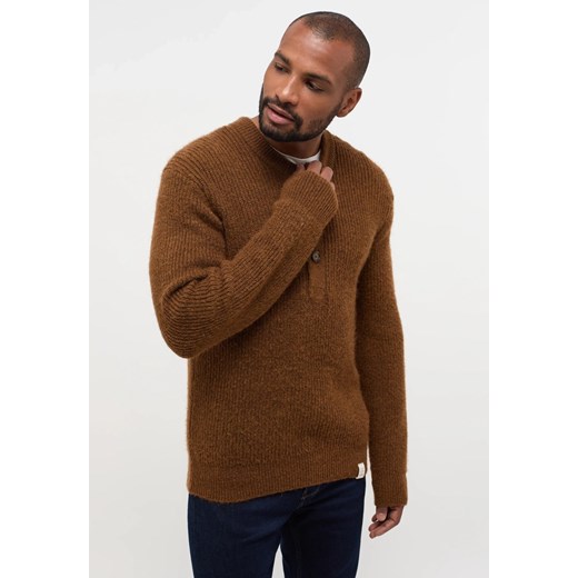 Męski Sweter Mustang Style Emil C Henley Rubber 1014118 3161 ze sklepu YouNeedit.pl w kategorii Swetry męskie - zdjęcie 186023705