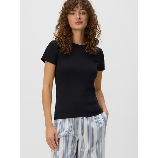 Reserved - Bawełniany t-shirt 2 pack - złamana biel ze sklepu Reserved w kategorii Bluzki damskie - zdjęcie 186023785