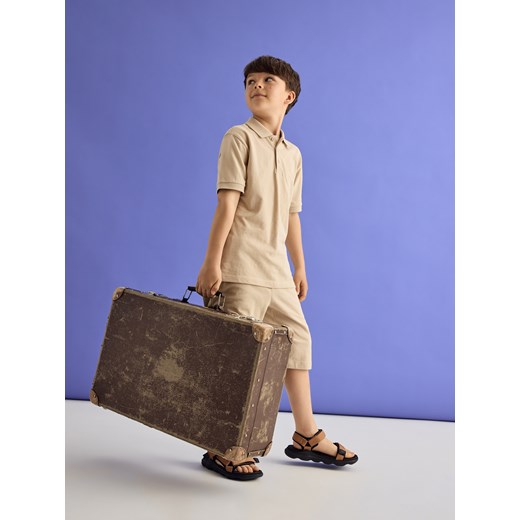 Reserved - Bawełniany komplet - beżowy ze sklepu Reserved w kategorii Komplety chłopięce - zdjęcie 186023829