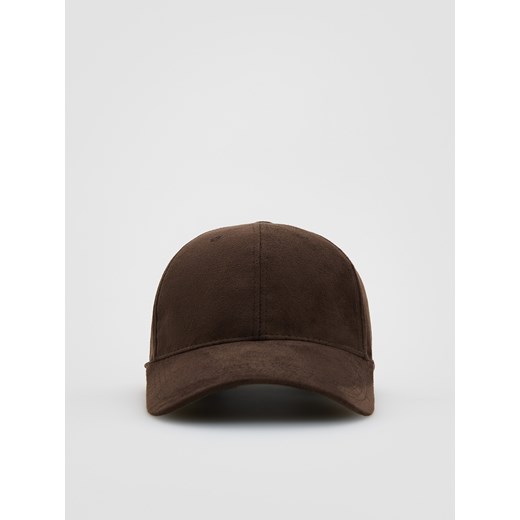 Reserved - Czapka z daszkiem - ciemnobrązowy Reserved ONE SIZE Reserved