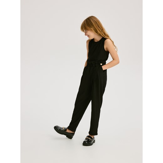 Reserved - Dzianinowy kombinezon - czarny ze sklepu Reserved w kategorii Kombinezony dziewczęce - zdjęcie 186024676
