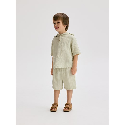 Reserved - Bawełniany komplet - jasnozielony ze sklepu Reserved w kategorii Komplety chłopięce - zdjęcie 186024789