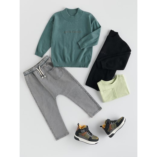 Reserved - Sweter z wiskozą - morski ze sklepu Reserved w kategorii Swetry chłopięce - zdjęcie 186025558