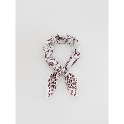 Reserved - Bawełniana apaszka - burgundowy Reserved ONE SIZE Reserved