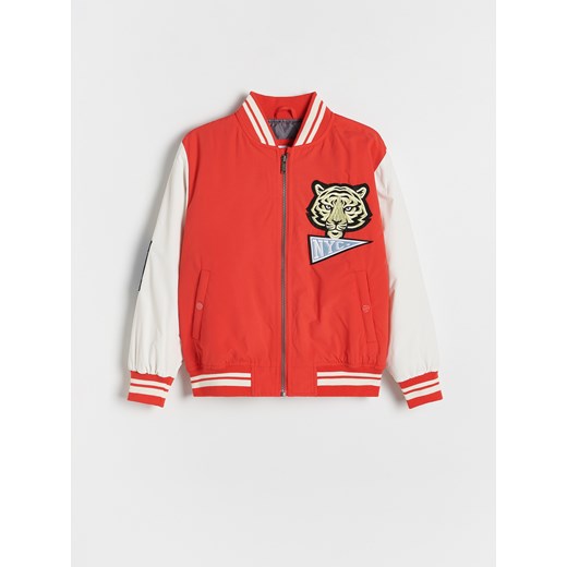 Reserved - Kurtka bomber oversize - czerwony Reserved 146 (10 lat) okazja Reserved