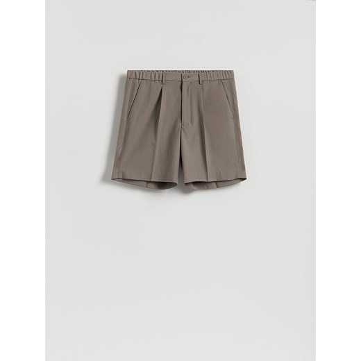Reserved - Szorty chino z kantem - brązowy ze sklepu Reserved w kategorii Szorty - zdjęcie 186027187