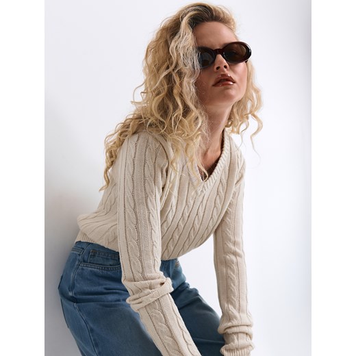 GATE Sweter w warkocze 34 Gate 34 gateshop