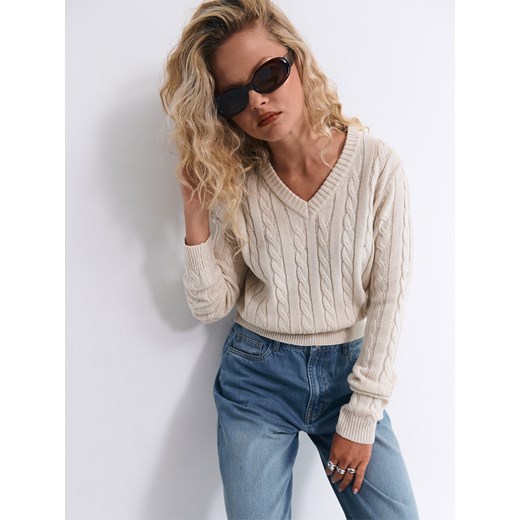 GATE Sweter w warkocze 34 Gate 34 gateshop