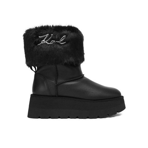 KARL LAGERFELD Śniegowce KL48655 Czarny ze sklepu MODIVO w kategorii Śniegowce damskie - zdjęcie 186028475