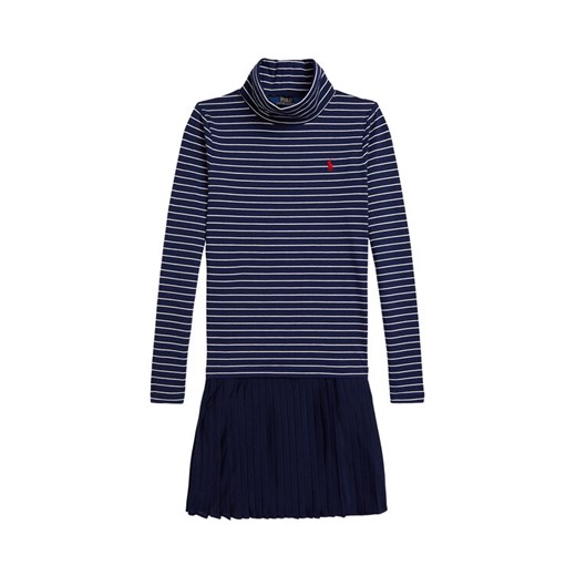 Polo Ralph Lauren Sukienka dzianinowa 313980676001 Granatowy Regular Fit ze sklepu MODIVO w kategorii Sukienki dziewczęce - zdjęcie 186028546
