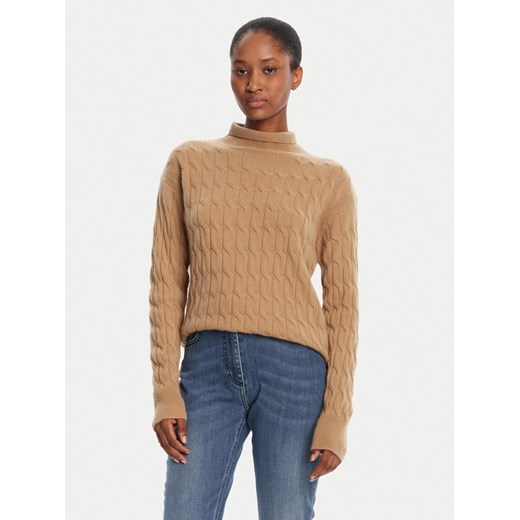 Marella Golf Aero 2523366094 Beżowy Regular Fit ze sklepu MODIVO w kategorii Swetry damskie - zdjęcie 186028567