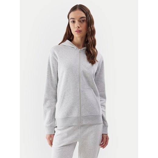 4F Bluza 4FWSS24TSWSF0956 Szary Regular Fit ze sklepu MODIVO w kategorii Bluzy damskie - zdjęcie 186028576