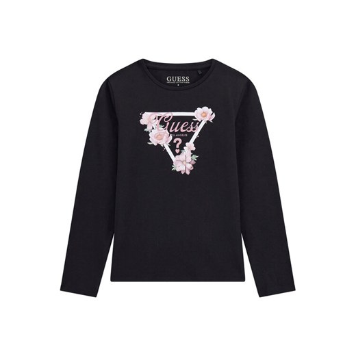 Guess Bluzka J5BI31 J1314 Czarny Regular Fit ze sklepu MODIVO w kategorii Bluzki dziewczęce - zdjęcie 186028739