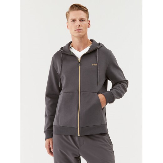 Boss Bluza 50493495 Szary Regular Fit ze sklepu MODIVO w kategorii Bluzy męskie - zdjęcie 186028756