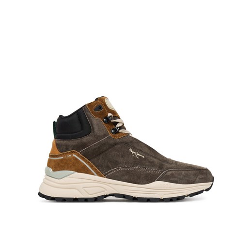 Pepe Jeans Sneakersy Darren Boot M PMS600011 Brązowy ze sklepu MODIVO w kategorii Buty sportowe męskie - zdjęcie 186028848