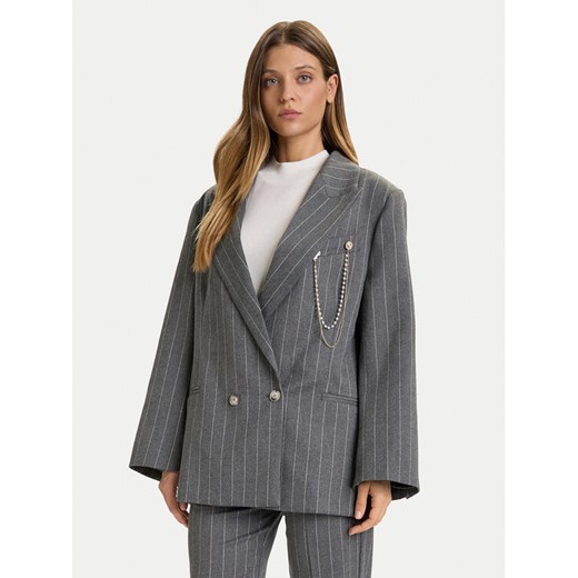 ViCOLO Marynarka TF0110 Szary Regular Fit ze sklepu MODIVO w kategorii Marynarki damskie - zdjęcie 186028865