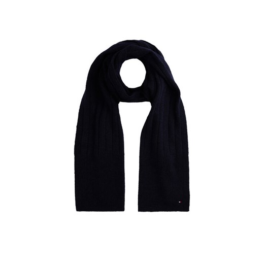 Tommy Hilfiger Szalik Flag Fluffy AW0AW17787 Granatowy ze sklepu MODIVO w kategorii Szaliki i chusty damskie - zdjęcie 186028898