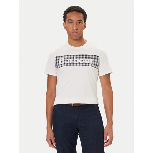 Barbour T-Shirt MTS1496WH32 Biały Regular Fit ze sklepu MODIVO w kategorii T-shirty męskie - zdjęcie 186028958