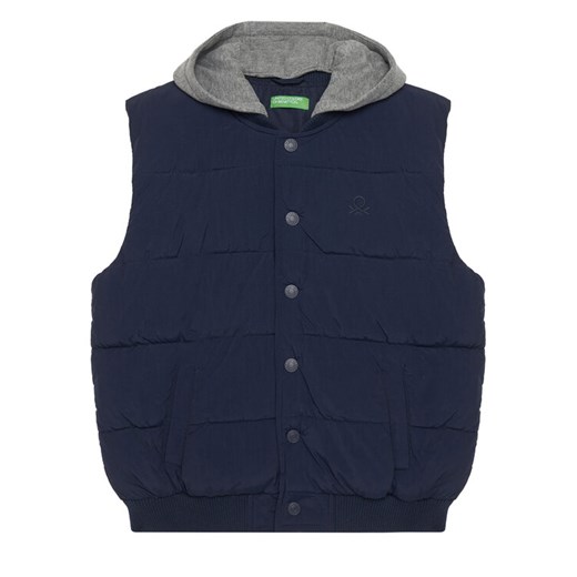 United Colors Of Benetton Kamizelka 2IGGCJ012 Granatowy Regular Fit ze sklepu MODIVO w kategorii Kamizelki chłopięce - zdjęcie 186029005