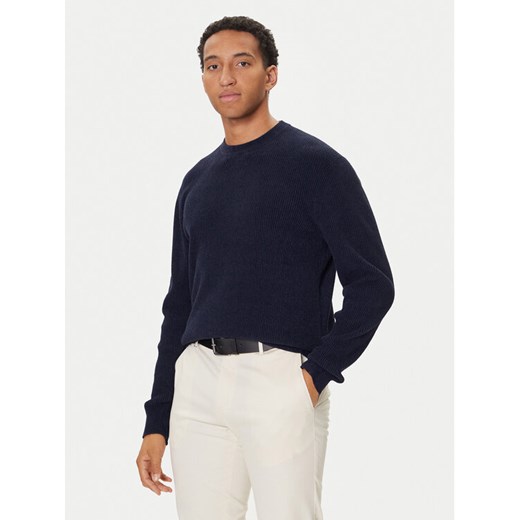 BOSS Sweter P-Horso 50549989 Granatowy Regular Fit ze sklepu MODIVO w kategorii Swetry męskie - zdjęcie 186029147
