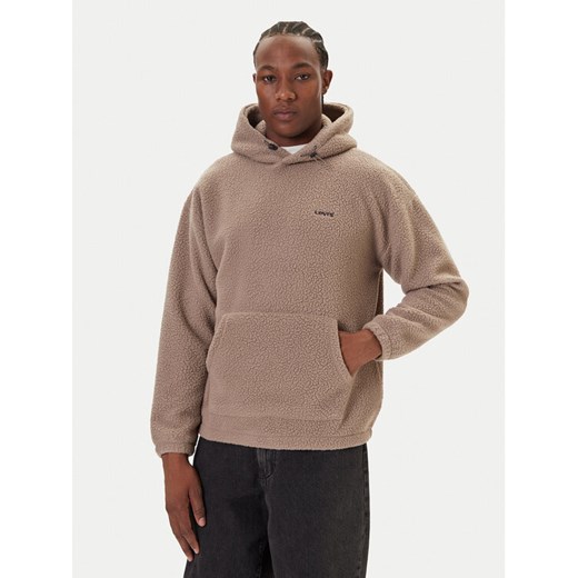 Levi's® Bluza Cozy Up A1034-0028 Écru Relaxed Fit ze sklepu MODIVO w kategorii Bluzy męskie - zdjęcie 186029148