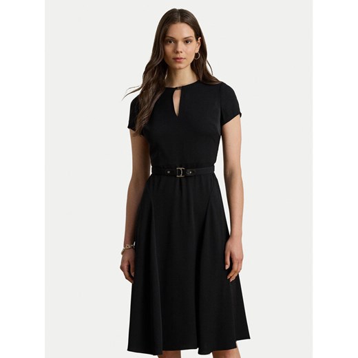 LAUREN RALPH LAUREN Sukienka koktajlowa 200973369002 Czarny Flare Fit ze sklepu MODIVO w kategorii Sukienki - zdjęcie 186029188