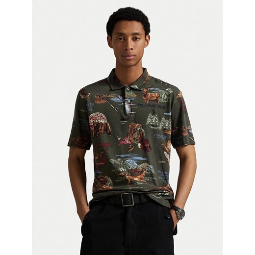 Polo Ralph Lauren Polo 710980789001 Khaki Regular Fit ze sklepu MODIVO w kategorii T-shirty męskie - zdjęcie 186029189