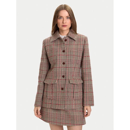 Tommy Hilfiger Kurtka przejściowa Seasonal WW0WW46656 Beżowy Slim Fit ze sklepu MODIVO w kategorii Kurtki damskie - zdjęcie 186029205