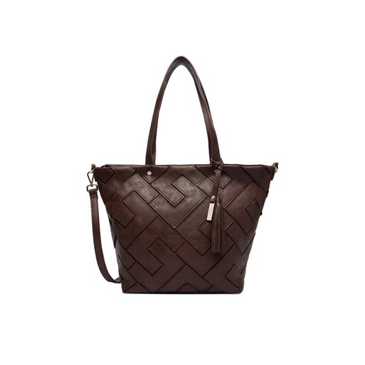 Lasocki Torebka C-MLP-E-025-05 Brązowy ze sklepu MODIVO w kategorii Torby Shopper bag - zdjęcie 186029207