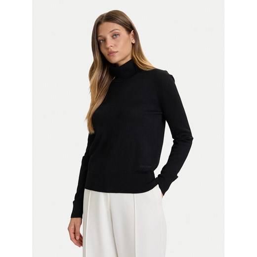 Calvin Klein Golf LV044D371G Czarny Regular Fit ze sklepu MODIVO w kategorii Swetry damskie - zdjęcie 186029286