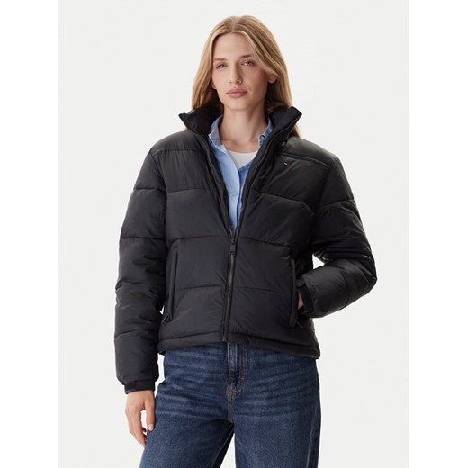 Tommy Jeans Kurtka zimowa DW0DW21619 Czarny Relaxed Fit ze sklepu MODIVO w kategorii Kurtki damskie - zdjęcie 186029346