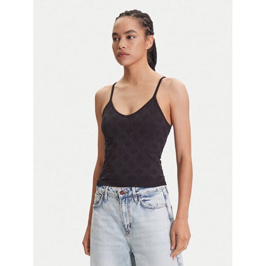 Guess Top V5YP05 Z3OA0 Czarny Slim Fit ze sklepu MODIVO w kategorii Bluzki damskie - zdjęcie 186029375