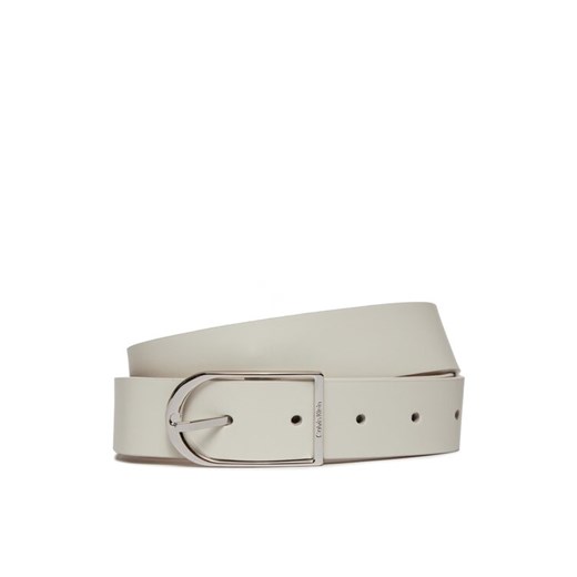 Calvin Klein Pasek Damski Centre Bridge Buckle Belt 3.0 K60K611920 Biały ze sklepu MODIVO w kategorii Paski damskie - zdjęcie 186029409