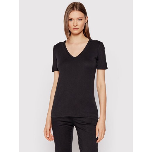 United Colors Of Benetton T-Shirt 3GA2E4230 Czarny Regular Fit ze sklepu MODIVO w kategorii Bluzki damskie - zdjęcie 186029438