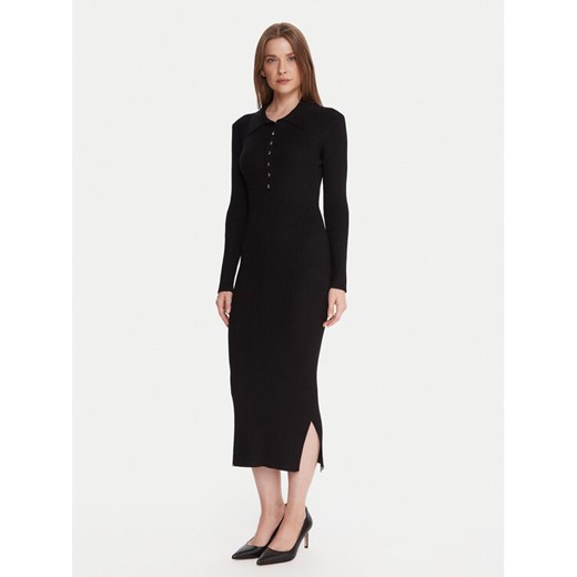 French Connection Sukienka dzianinowa 71ZJB Czarny Slim Fit ze sklepu MODIVO w kategorii Sukienki - zdjęcie 186029498