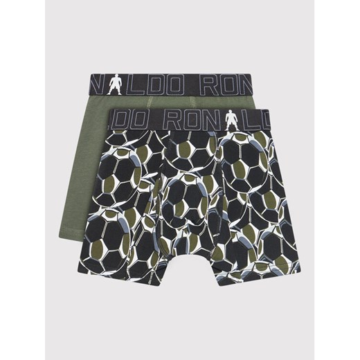 Cristiano Ronaldo CR7 Komplet 2 par bokserek Trunk 2-Pack 8400-51-565 Zielony ze sklepu MODIVO w kategorii Majtki dziecięce - zdjęcie 186029578