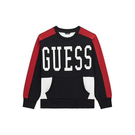 Guess Bluza L5BQ01 KAX74 Czarny Relaxed Fit ze sklepu MODIVO w kategorii Bluzy chłopięce - zdjęcie 186029628