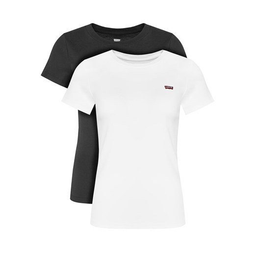 Levi's® Komplet 2 t-shirtów Essential 004AO-0000 Kolorowy Slim Fit ze sklepu MODIVO w kategorii Bluzki damskie - zdjęcie 186029665