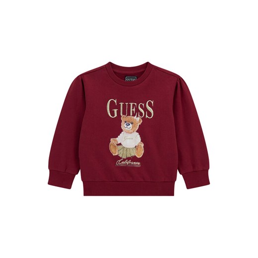 Guess Bluza K5BQ00 KAX74 Czerwony Regular Fit ze sklepu MODIVO w kategorii Bluzy i swetry - zdjęcie 186029726