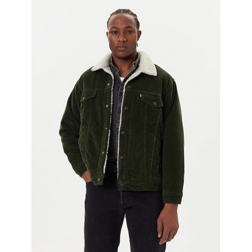 Levi's® Kurtka jeansowa Trucker A5784-0027 Zielony Relaxed Fit ze sklepu MODIVO w kategorii Kurtki męskie - zdjęcie 186029738