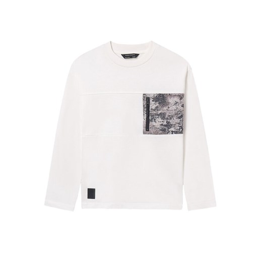 Mayoral Bluzka 7009 Biały Regular Fit ze sklepu MODIVO w kategorii T-shirty chłopięce - zdjęcie 186029745