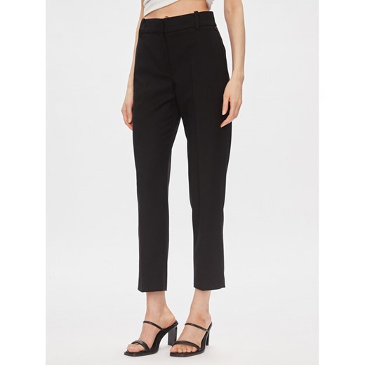 Tommy Hilfiger Spodnie materiałowe Core WW0WW39723 Czarny Straight Fit ze sklepu MODIVO w kategorii Spodnie damskie - zdjęcie 186029757