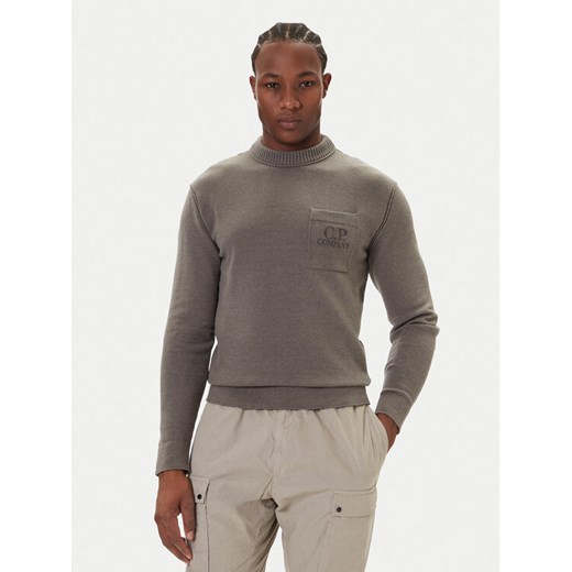 C.P. Company Sweter 19CMKN061A110432A Szary Regular Fit - id: 0000305574633 - marki C.P. Company - 186029759 C.P. Company Sweter 19CMKN061A110432A Szary Regular Fit ze sklepu MODIVO w kategorii Swetry męskie - zdjęcie 186029759