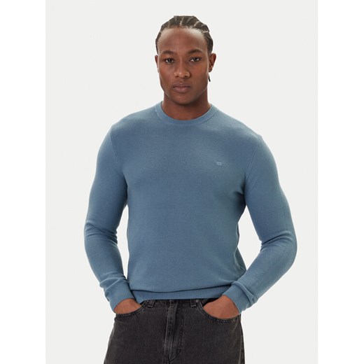 Mustang Sweter Elliot 1016844 Niebieski Regular Fit ze sklepu MODIVO w kategorii Swetry męskie - zdjęcie 186029825
