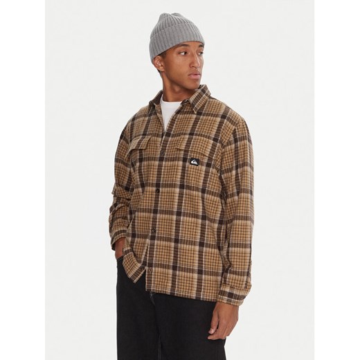 Quiksilver Koszula Yankee EQYWT04648 Brązowy Comfort Fit ze sklepu MODIVO w kategorii Koszule męskie - zdjęcie 186029868